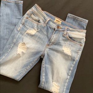 Denim Blvd Distressed Jeans